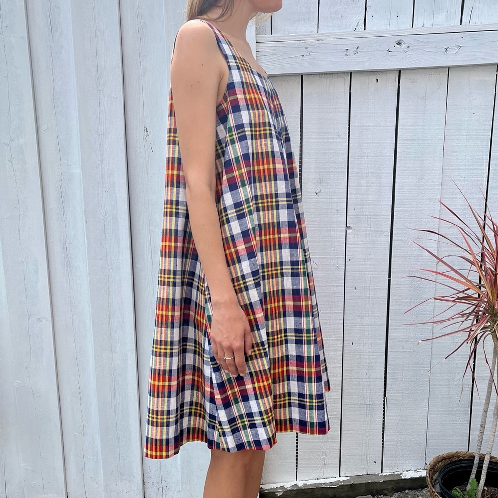 Vintage 60s summer linen dress